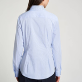 Embellished Blue Stripe Shirt